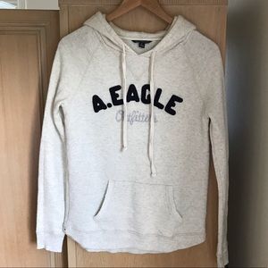 American Eagle French Terry Hoody in Oatmeal